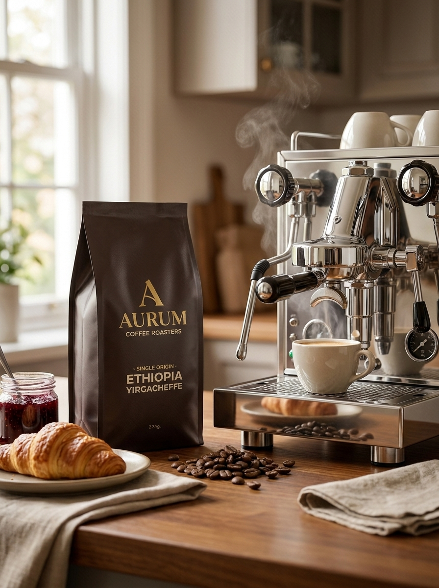 KI-Szene: Kaffee in der Küche